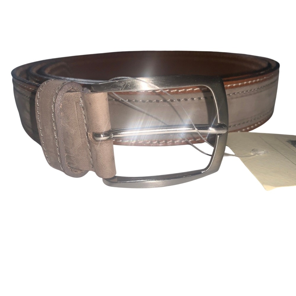 Borgo Degli Etruschi Mens Genuine Suede Leather Belt Made in Italy 42"-44" XL - Picture 9 of 10